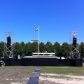 opbouw podium Malieveld